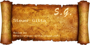 Steuer Gitta névjegykártya